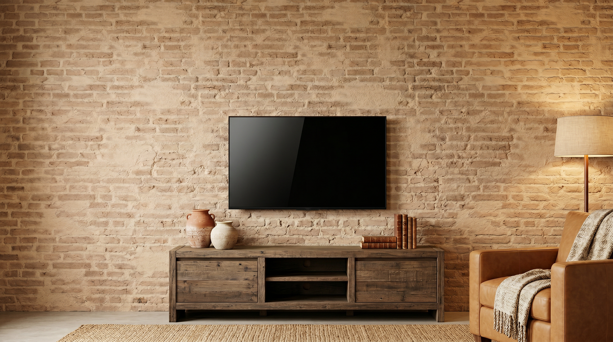 Dekorativni stenski panel - Opeka Grunge Cuero - 114 x 92 cm