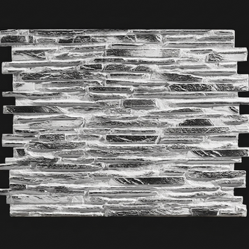 Dekorativni stenski panel - Skrilavec Pirineos Negro Envejecido - 122 x 91 cm
