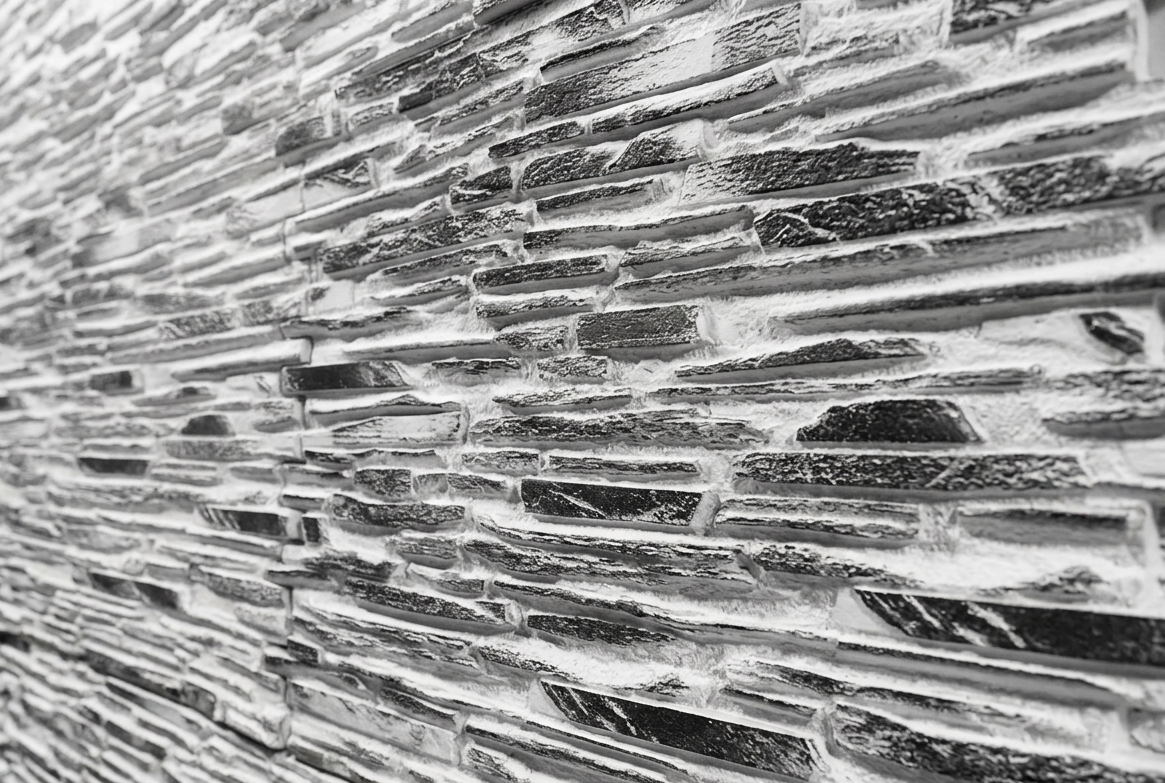 Dekorativni stenski panel - Skrilavec Pirineos Negro Envejecido - 122 x 91 cm
