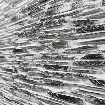 Dekorativni stenski panel - Skrilavec Pirineos Negro Envejecido - 122 x 91 cm