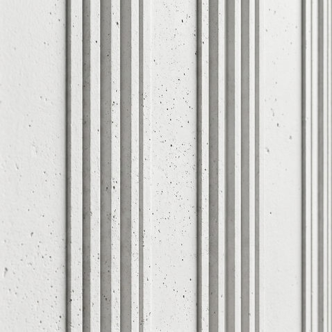 Dekorativni stenski panel - Beton Cement - 208 x 81 cm