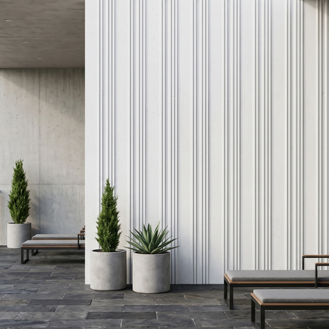 Dekorativni stenski panel - Beton Cement - 208 x 81 cm