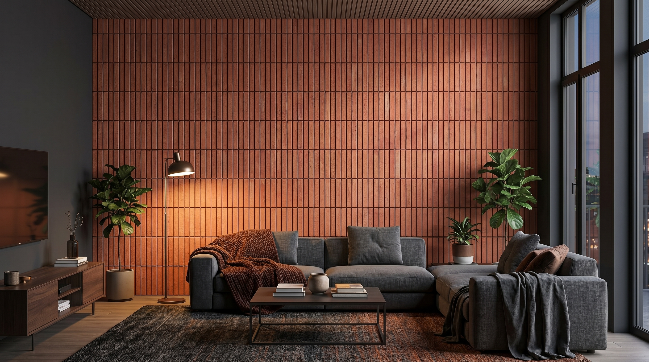 Dekorativni stenski panel - Opeka Slim - 115 x 88,5 cm