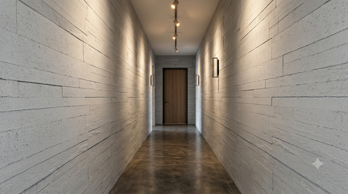 Dekorativni stenski panel - Beton Cement Wall - 150 x 100,5 cm