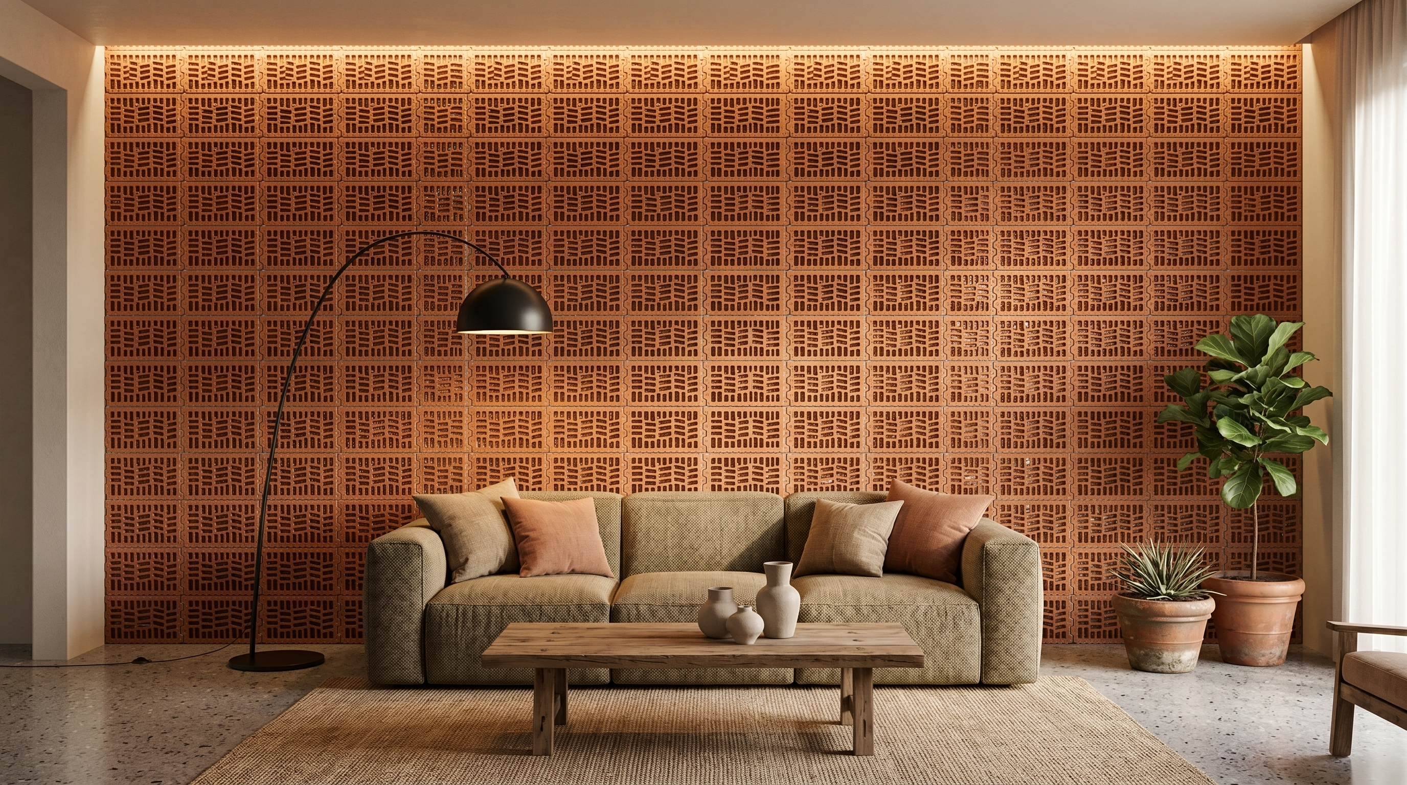 Dekorativni stenski panel - Opeka Perfor - 139 x 93 cm