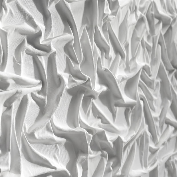 Dekorativni stenski panel - Tekstura Kioto bela - 119 x 80 cm