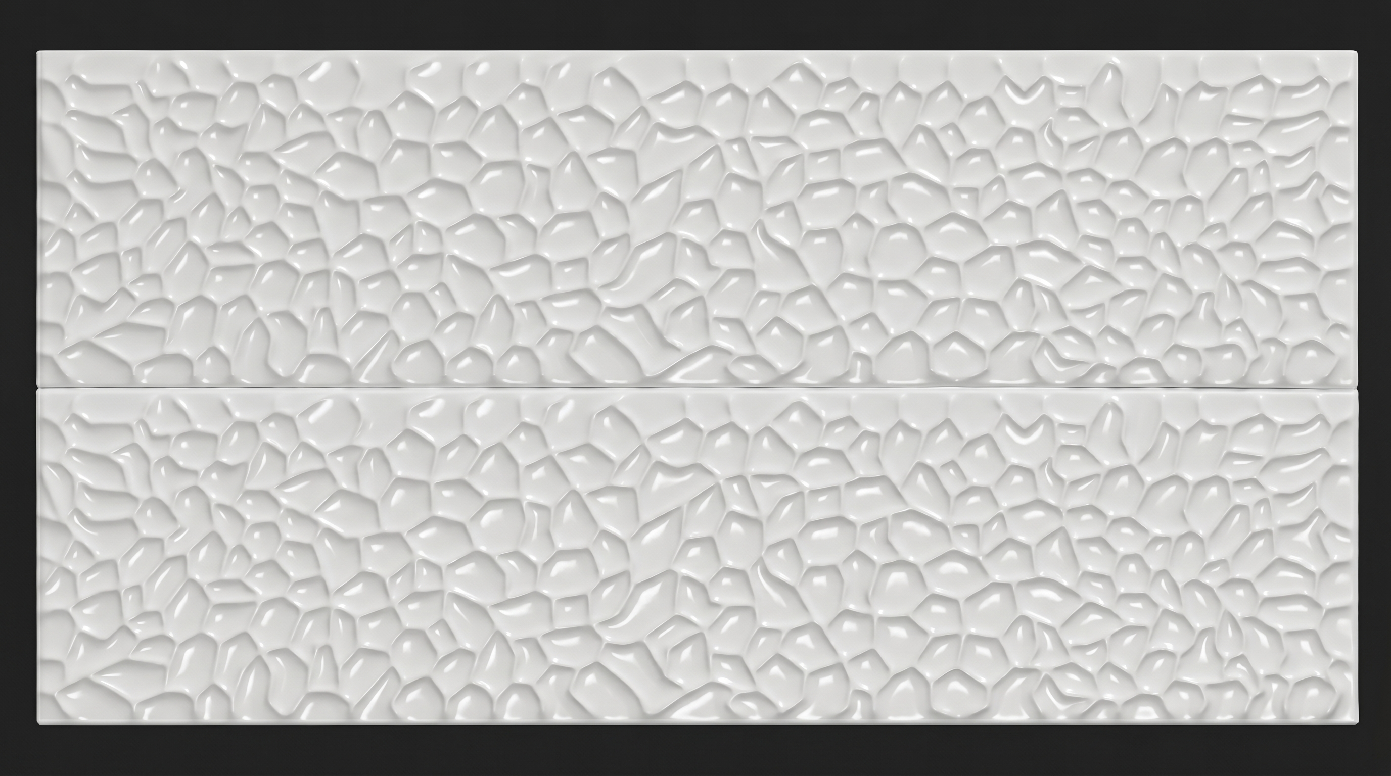 Dekorativni stenski panel - Tekstura Sinkiang bela - 120 x 89 cm