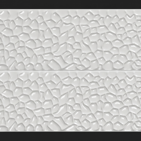 Dekorativni stenski panel - Tekstura Sinkiang bela - 120 x 89 cm