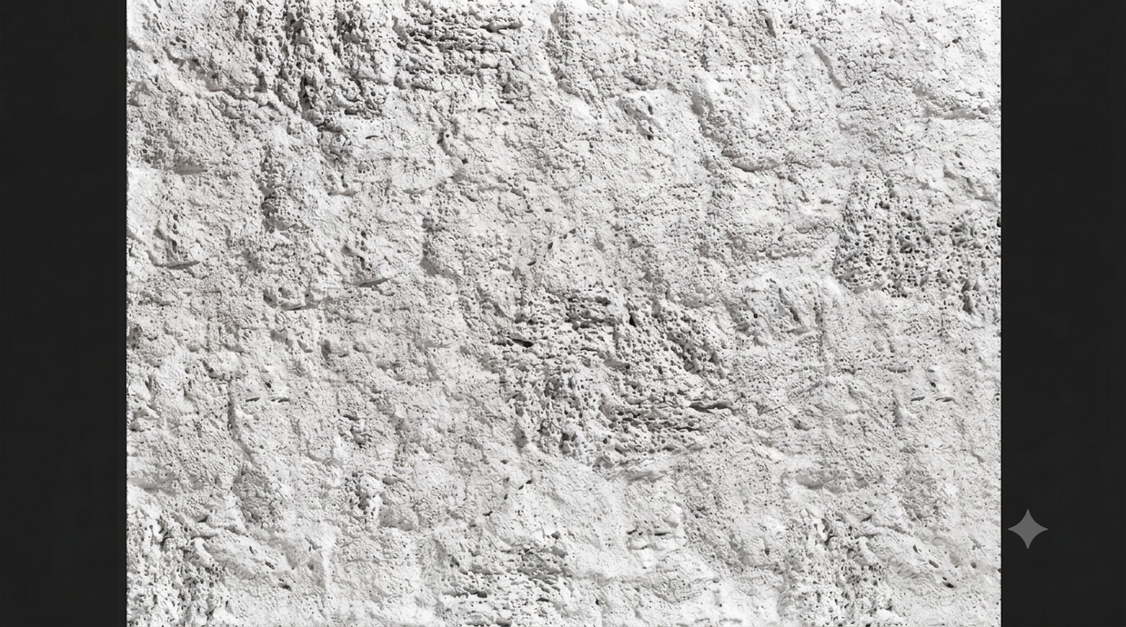 Dekorativni stenski panel - Tekstura Etna bela - 124 x 90 cm