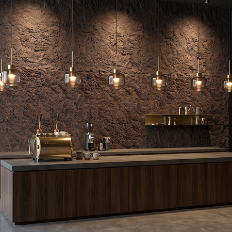 Dekorativni stenski panel - Tekstura Etna - 124 x 90 cm