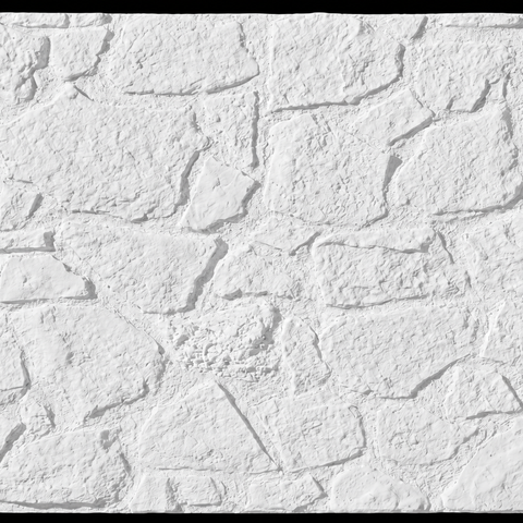 Dekorativni stenski panel - Kamen Cuenca bela - 118 x 93 cm