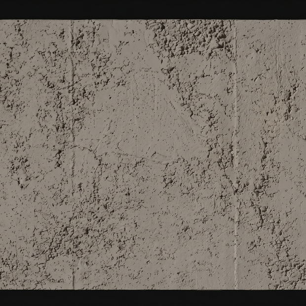 Dekorativni stenski panel - Beton Rough temen - 150 x 80 cm