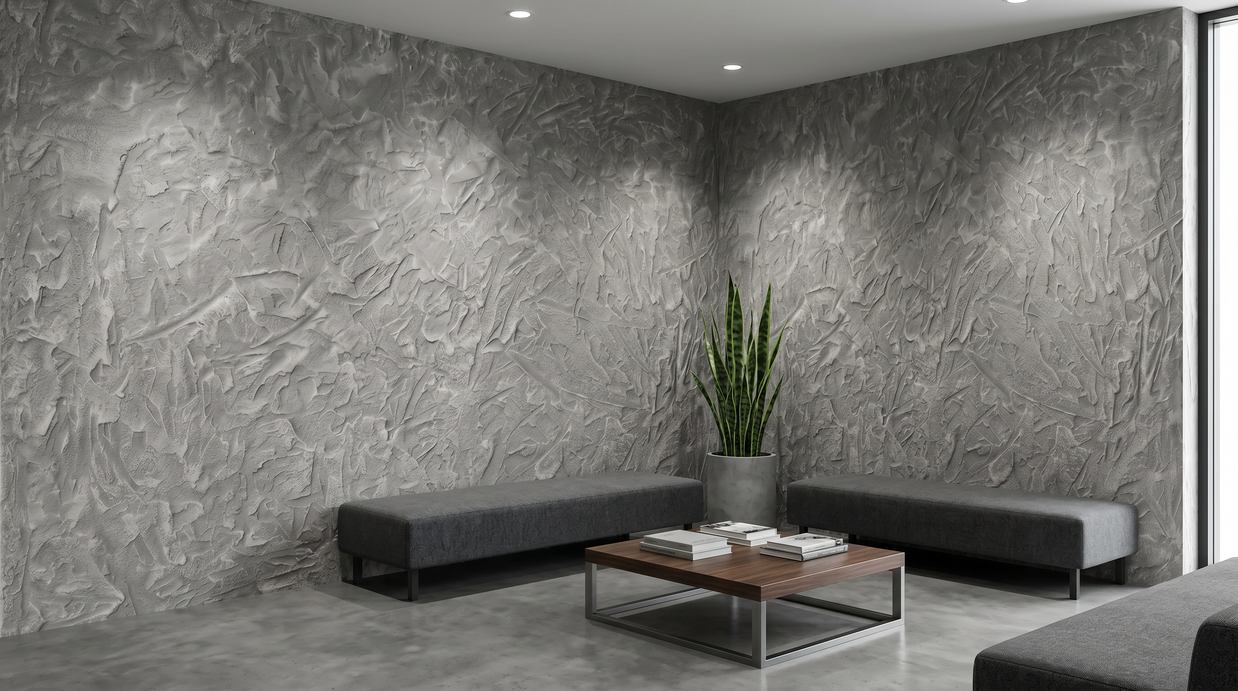 Dekorativni stenski panel - Beton Stucco - 119 x 80 cm