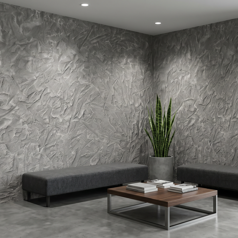 Dekorativni stenski panel - Beton Stucco - 119 x 80 cm