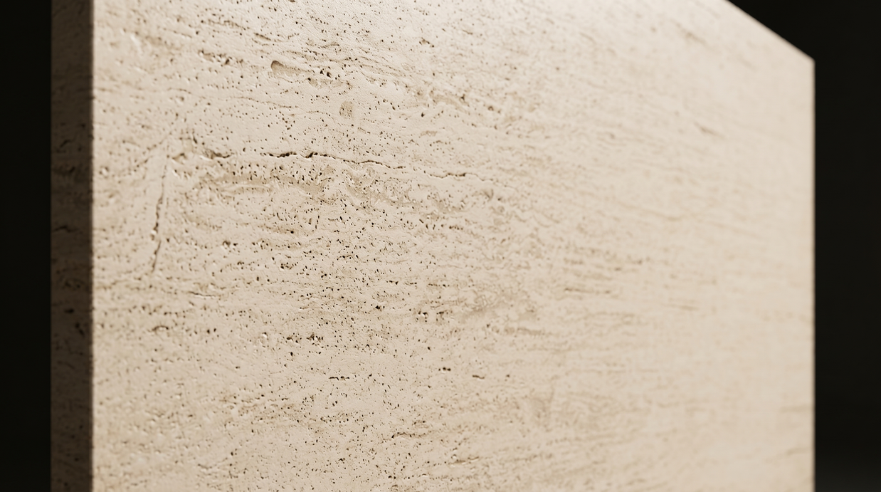 Dekorativni stenski panel - Kamen Marmol Travertino - 150 x 80 cm