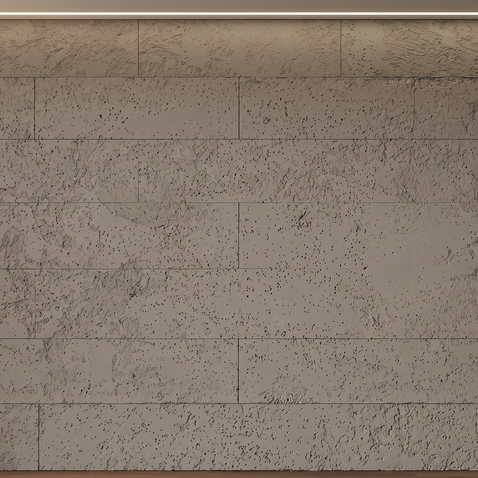 Dekorativni stenski panel - Beton Medio temen - 200 x 80 cm