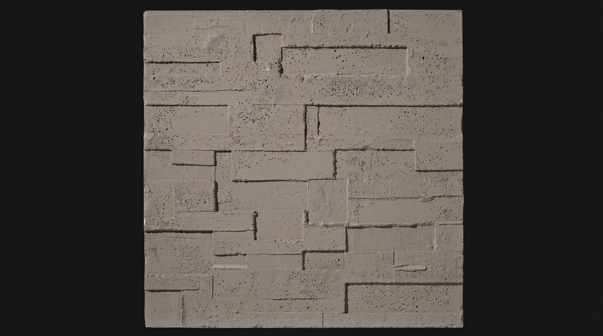 Dekorativni stenski panel - Beton Encofrado - 100 x 100 cm