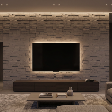 Dekorativni stenski panel - Beton Encofrado - 100 x 100 cm