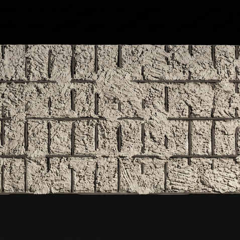 Dekorativni stenski panel - Beton Quebrado - 240 x 87 cm