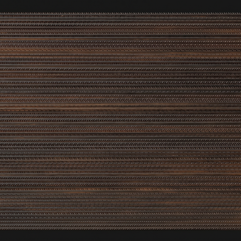 Dekorativni stenski panel - Tekstura Iron Rods - 140 x 80 cm
