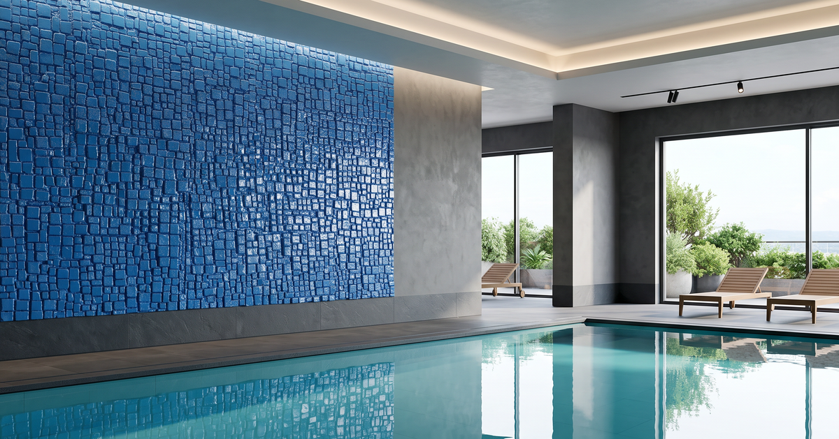 Dekorativni stenski panel - Tekstura Cube sijaj - 117 x 91 cm