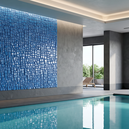Dekorativni stenski panel - Tekstura Cube sijaj - 117 x 91 cm