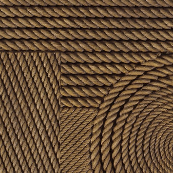 Dekorativni stenski panel - Tekstura Cuerdas rjava - 220 x 101 cm