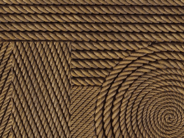Dekorativni stenski panel - Tekstura Cuerdas rjava - 220 x 101 cm