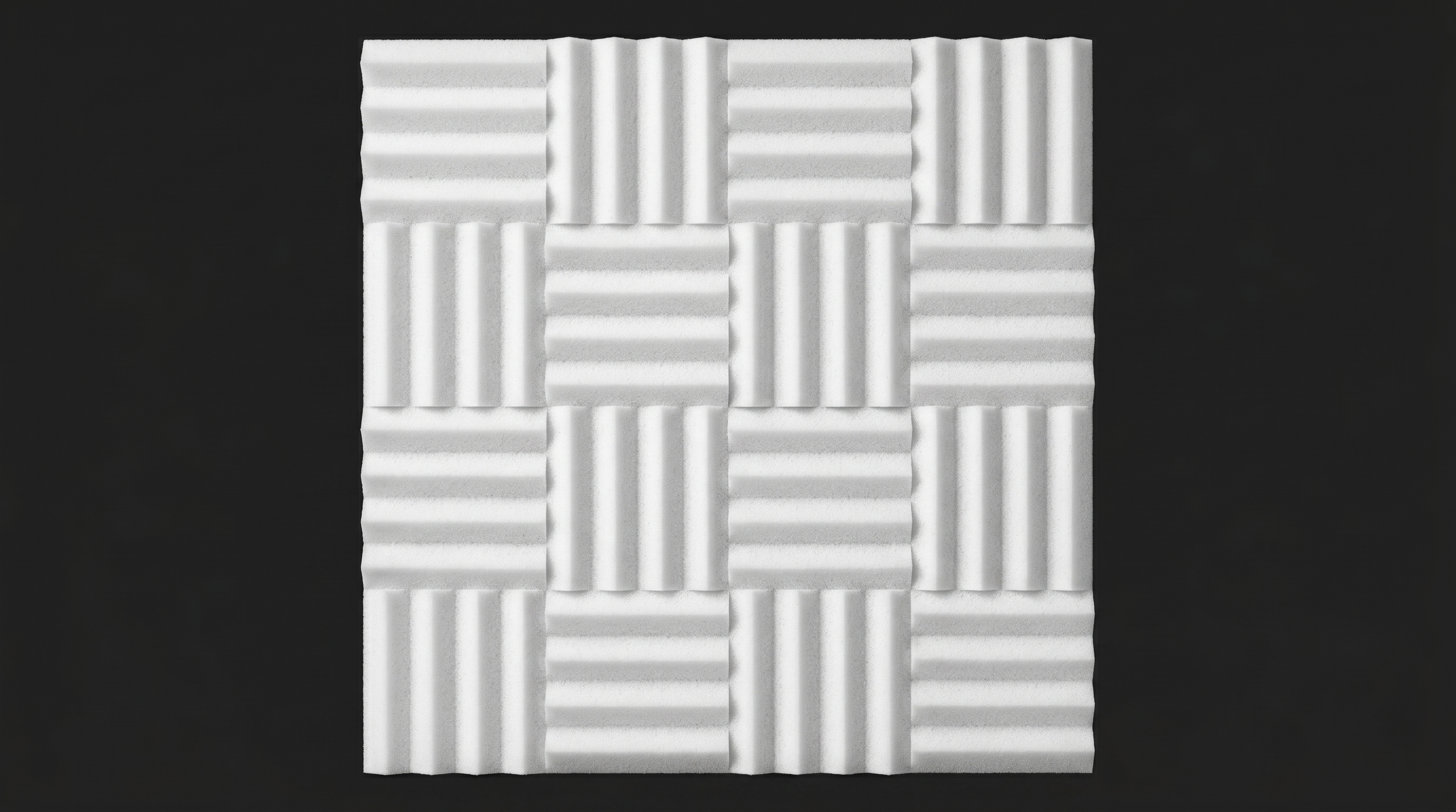 Dekorativni stenski panel - Tekstura Tokio bela - 87 x 87 cm