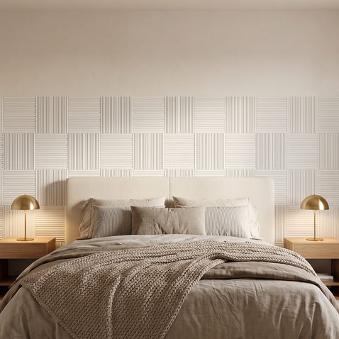 Dekorativni stenski panel - Tekstura Zen - 95,5 x 95,5 cm