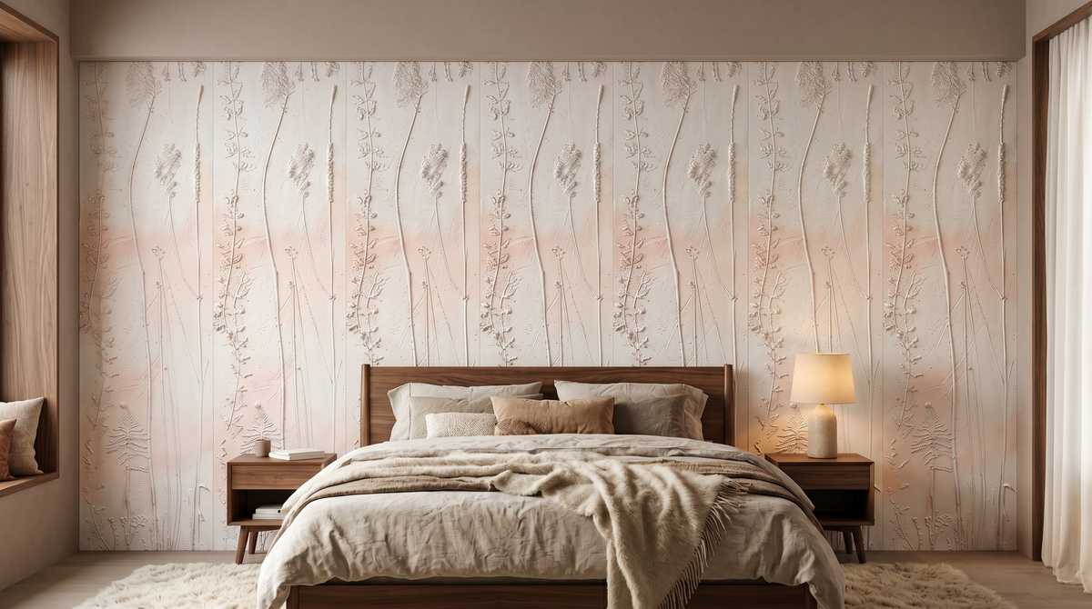 Dekorativni stenski panel - Cvetje Flores - 260 x 60 cm