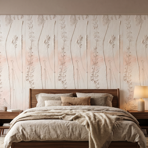 Dekorativni stenski panel - Cvetje Flores - 260 x 60 cm