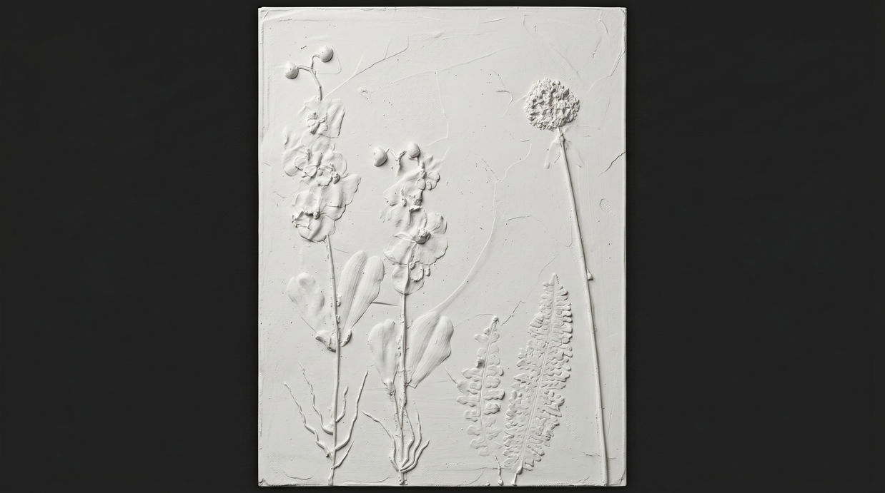 Dekorativni stenski panel - Cvetje 3D Flower bela (A/B/C/D) - 80 x 60 cm