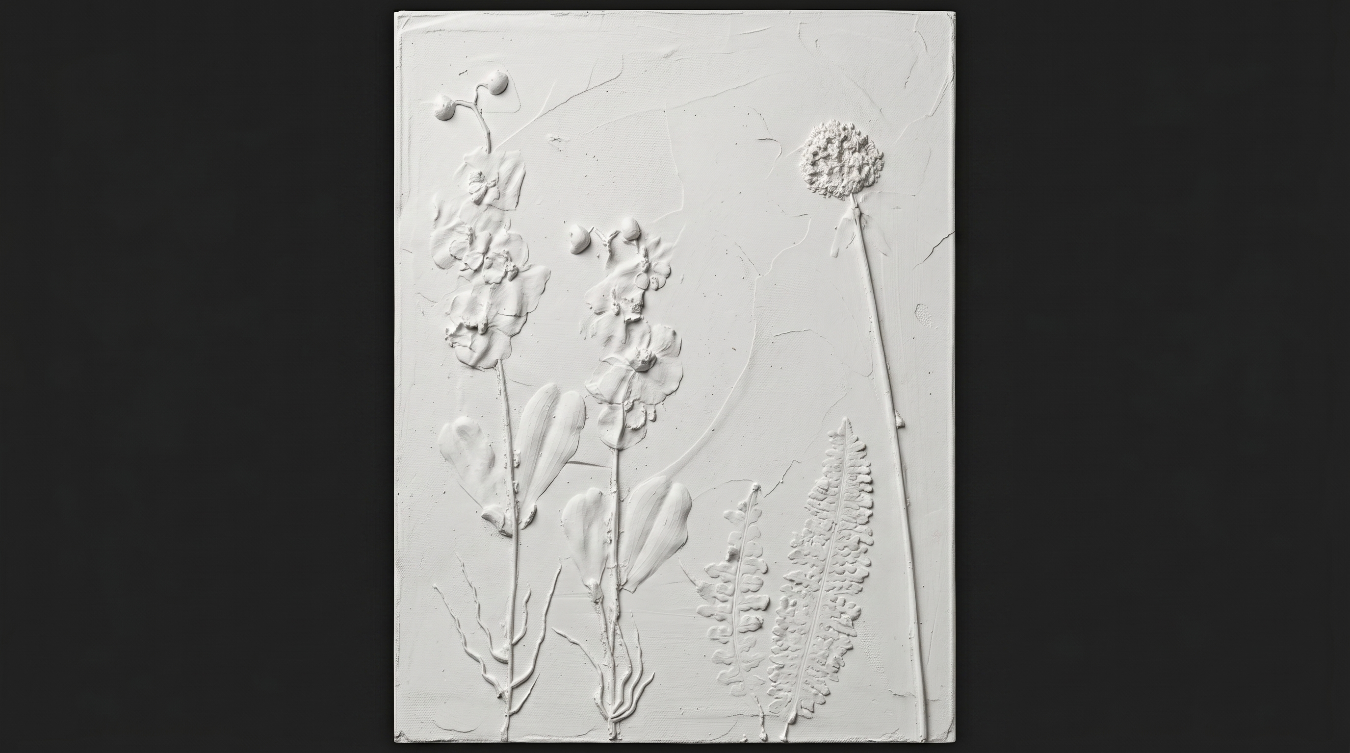 Dekorativni stenski panel - Cvetje 3D Flower bela (A/B/C/D) - 80 x 60 cm