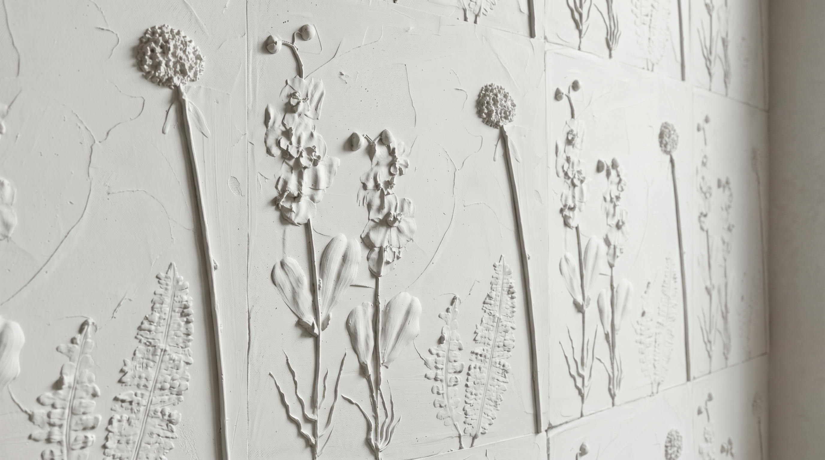 Dekorativni stenski panel - Cvetje 3D Flower bela (A/B/C/D) - 80 x 60 cm