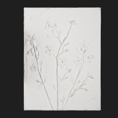 Dekorativni stenski panel - Cvetje 3D Flower bela (A/B/C/D) - 80 x 60 cm