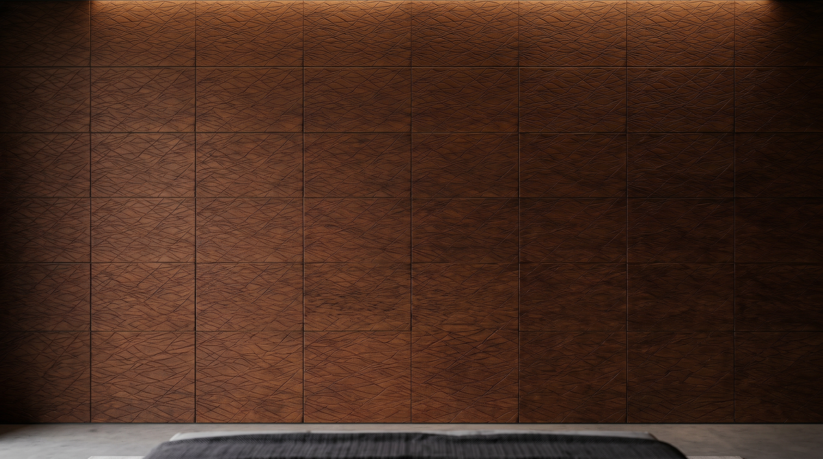 Dekorativni stenski panel - Tekstura Bark rjava - 200 x 100 cm