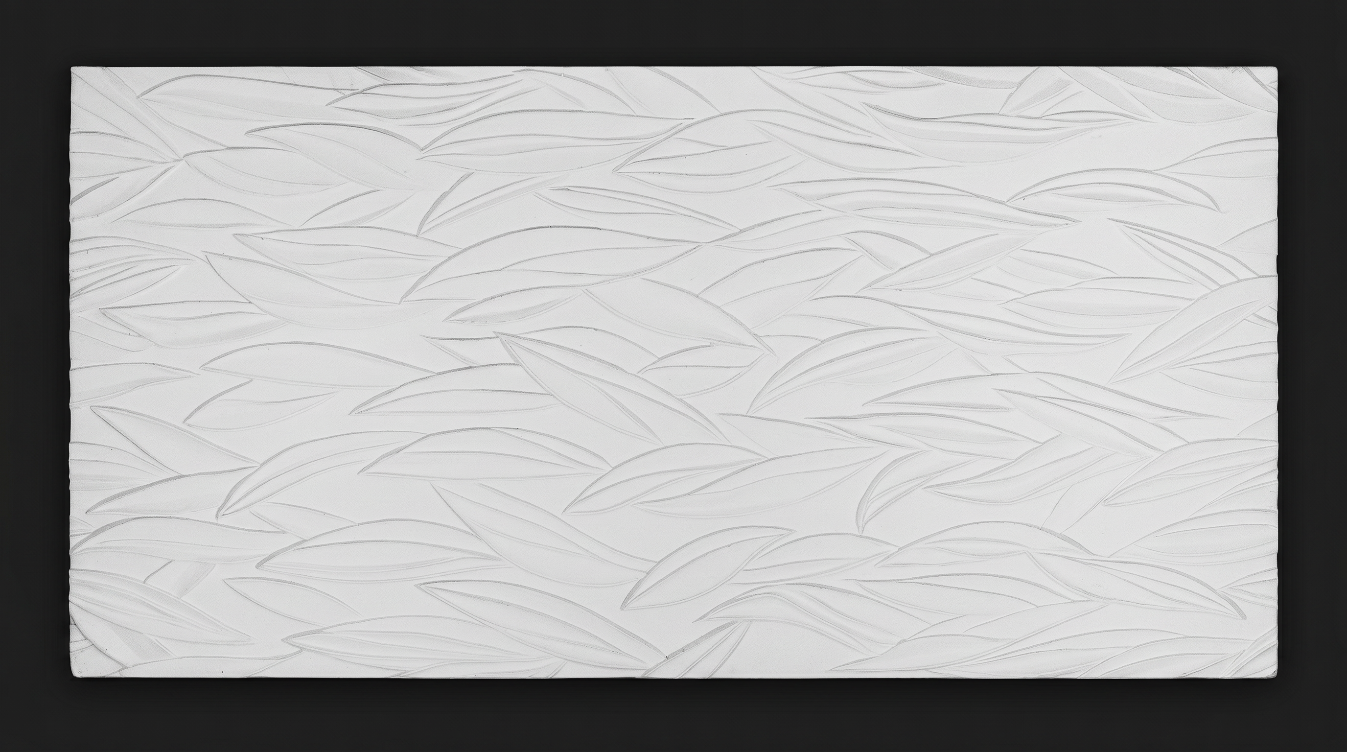 Dekorativna zidna obloga - Cvijeće Leaf bijela - 200 x 100 cm