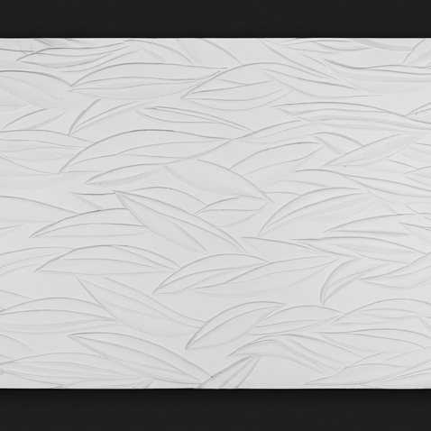 Dekorativna zidna obloga - Cvijeće Leaf bijela - 200 x 100 cm