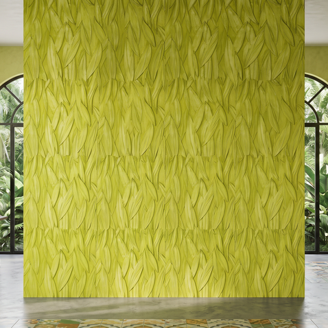 Dekorativni stenski panel - Cvetje Leaf - 200 x 100 cm