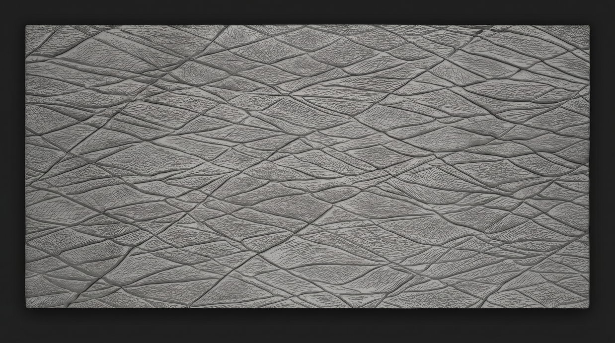Dekorativni stenski panel - Tekstura Bark siva - 200 x 100 cm