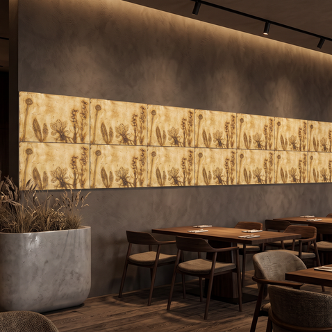 Dekorativni stenski panel - Cvetje 3D Flower (A/B/C/D) - 80 x 60 cm