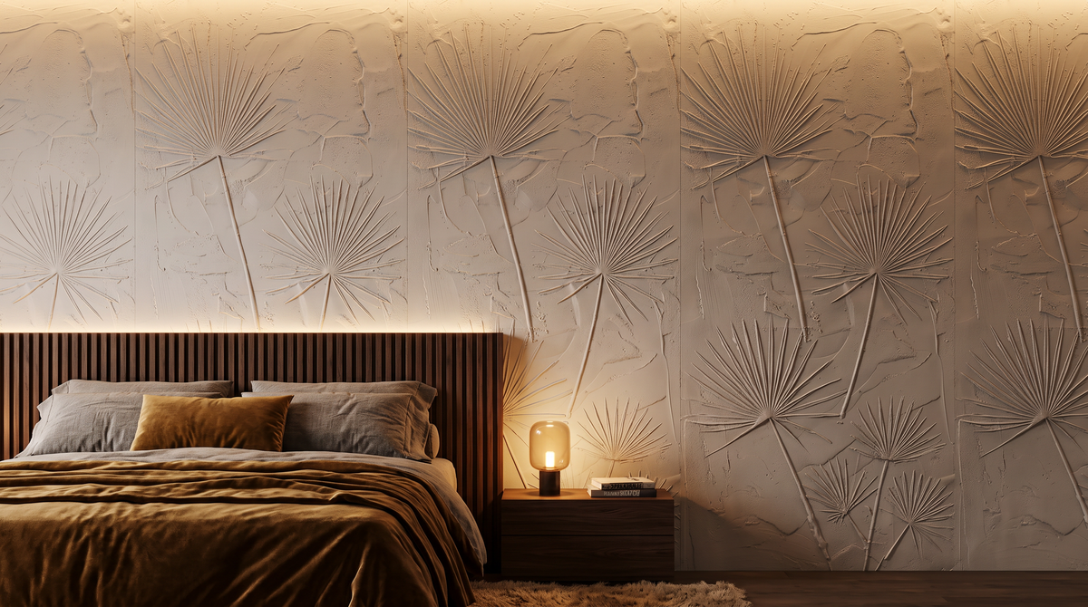 Dekorativna zidna ploča - Cvijeće Tropical leaf - 200 x 100 cm