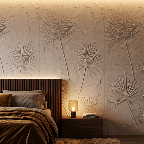 Dekorativna zidna ploča - Cvijeće Tropical leaf - 200 x 100 cm