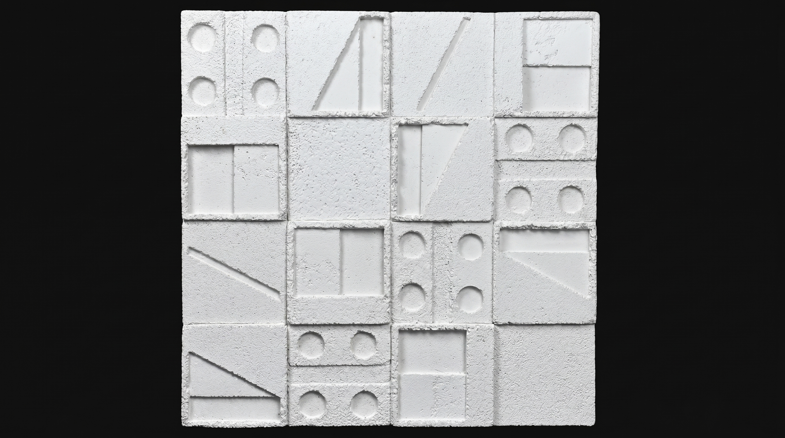 Dekorativni stenski panel - Tekstura Geoblock - 78 x 78 cm