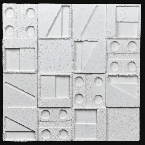 Dekorativni stenski panel - Tekstura Geoblock - 78 x 78 cm