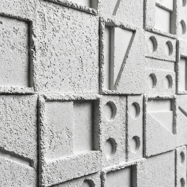 Dekorativni stenski panel - Tekstura Geoblock - 78 x 78 cm