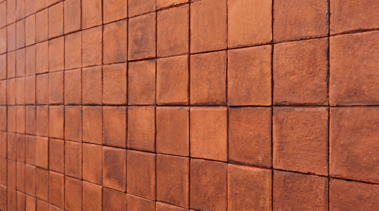 Dekorativni stenski panel - Tekstura Red Tile - 121 x 90 cm