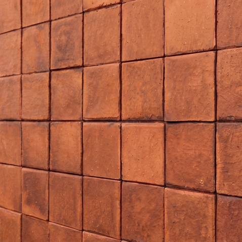 Dekorativni stenski panel - Tekstura Red Tile - 121 x 90 cm