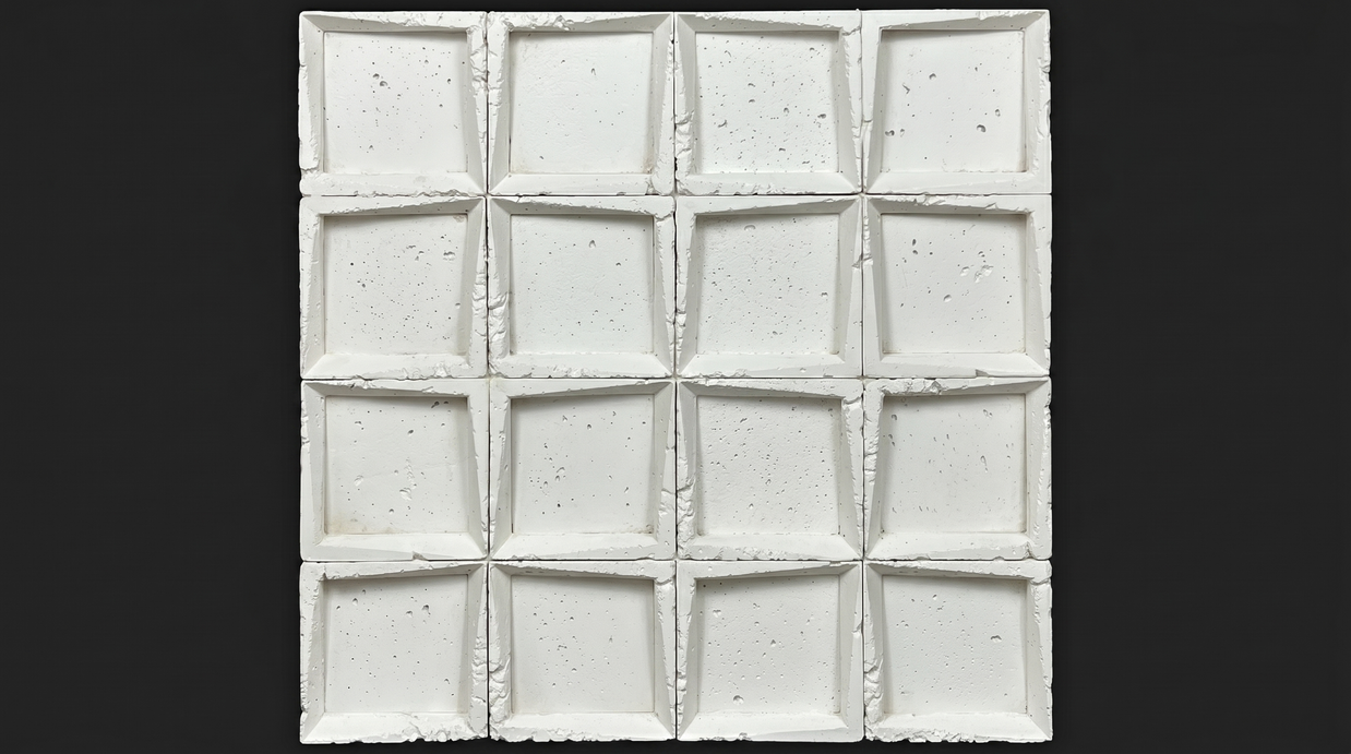 Dekorativni stenski panel - Tekstura Cubik - 60 x 60 cm